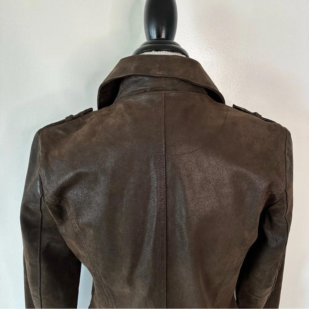 Levi’s Genuine Leather Zip Up Jacket Medium - Picture 5 of 15
